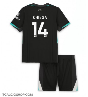 Liverpool Federico Chiesa #14 Seconda Maglia Bambino 2024-25 Manica Corta (+ Pantaloni corti)